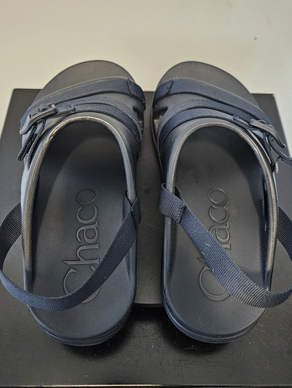 Chaco Men’s Chillos Sport‎ Sandals Navy Size 10 Lightweight Adjustable